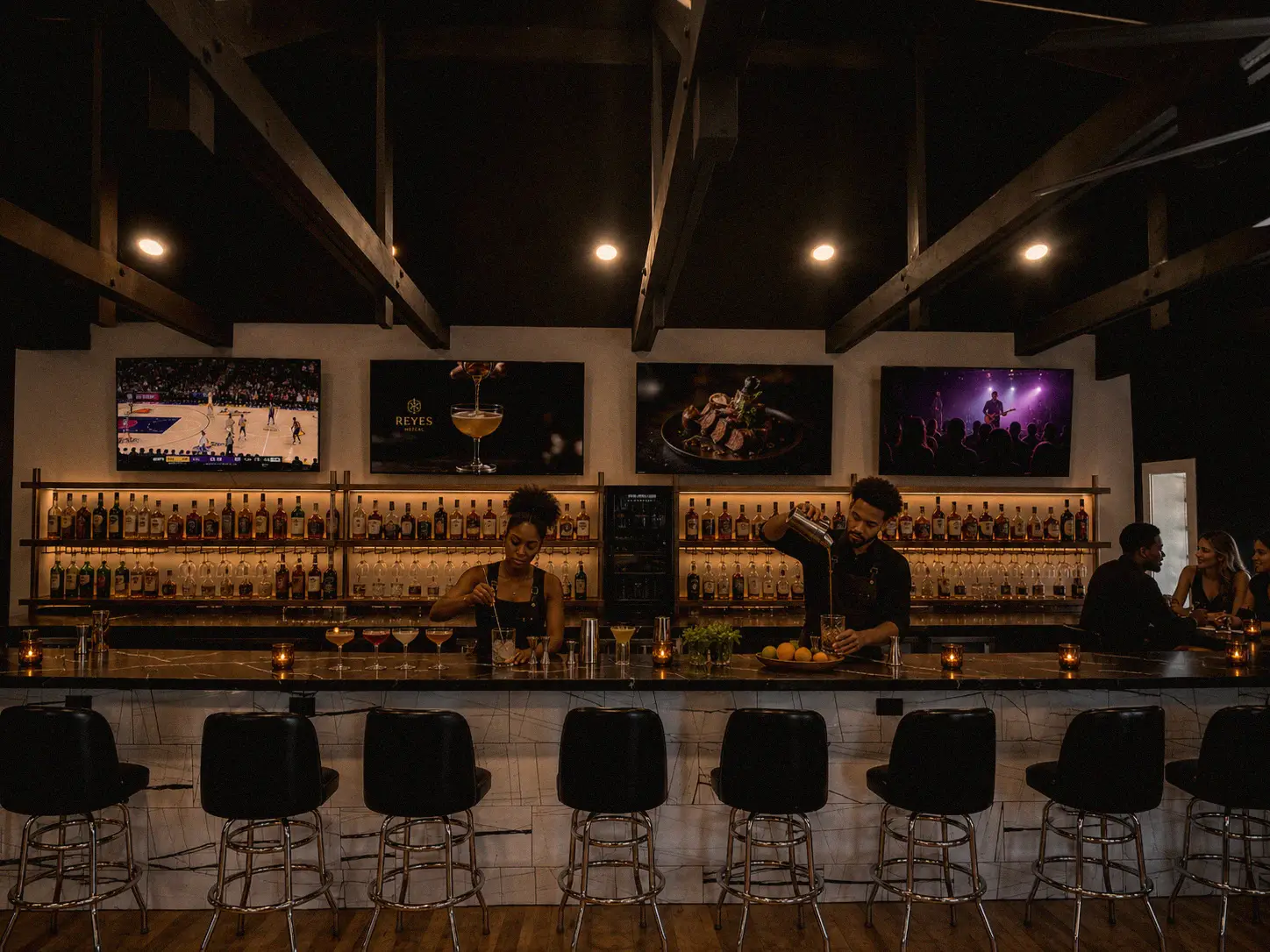 Behind the bar at The Lifestyle